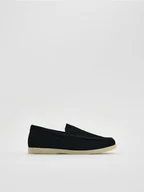 Buty dla chłopców - Reserved - Skórzane mokasyny - czarny - miniaturka - grafika 1