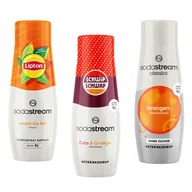 Syropy i koncentraty owocowe - 3 koncentraty Sodastream Lipton Ice Tea Peach + Schwip Schwap + Orange Zero - miniaturka - grafika 1