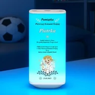 Pamiątka Pierwszej Komunii Świętej - Lampka nocna LED z nadrukiem dla chłopca na Komunię Świętą - miniaturka - grafika 1
