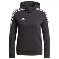 Bluzy dla dziewczynek - Bluza adidas Tiro 21 Sweat Hoodie GM7326 - czarna - miniaturka - grafika 1