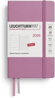 Kalendarze - KALENDARZ TYGODNIOWY Z NOTATNIKIEM LEUCHTTURM1917 POCKET (A6) 2026 RÓŻOWY - miniaturka - grafika 1