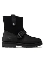 Buty dla chłopców - Timberland Kozaki Courma Kid Wl.Biker Bt TB0A2H67015 Czarny - miniaturka - grafika 1