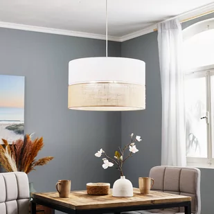 TK Lighting Lampa wisząca nowoczesna LINOBIANCO 1pł. juta Wysyłka za 0 zł 6573 - Lampy sufitowe - miniaturka - grafika 2