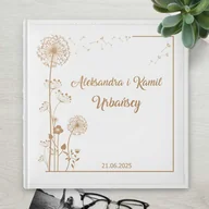 Albumy fotograficzne - Duży album na zdjęcia z grawerem dla pary na ślub rocznicę parapetówkę - miniaturka - grafika 1