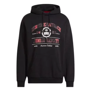adidas Męska bluza z kapturem College z kapturem, czarna, M - Bluzy męskie - miniaturka - grafika 1