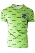 Koszulki męskie - koszulka t-shirt 14-950 zielona - Risardi - miniaturka - grafika 1