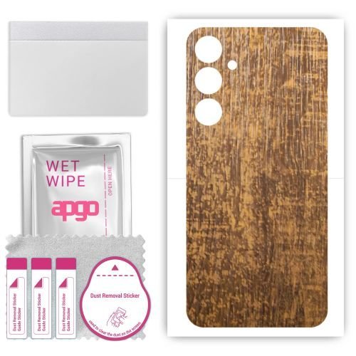 folia naklejka skórka strukturalna na TYŁ do Samsung Galaxy A05s - Drewno Dąb Stary - apgo SKINS