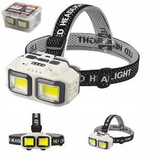 Latarka Czołowa Led Lampka Czołowka Mocna Wodoodporna Na Czoło Na Głowe Cob - Latarki Latarka Czołowa Led Lampka Czołowka Mocna Wodoodporna Na Czoło Na Głowe Cob - Latarki - miniaturka - grafika 1