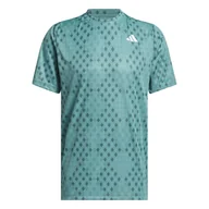 Koszulki sportowe męskie - Koszulka męska adidas Club Tennis Climacool Graphic T-Shirt Green S - miniaturka - grafika 1