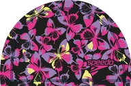 Pływanie - Czepek Pływacki Dziecięcy Speedo Printed Pace Cap Black/Pink - miniaturka - grafika 1