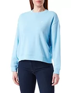 Bluzy damskie - Lee Damska bluza Crew SWS, Shasta Blue, S - miniaturka - grafika 1