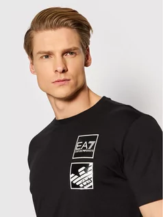 Koszulki męskie - Emporio Armani EA7 T-Shirt 3LPT51 PJ02Z 1200 Czarny Slim Fit - grafika 1