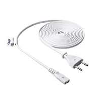 Kable USB - Akyga kabel zasilający AK-RD-07A ósemka CCA CEE 7/16 / IEC C7 3 m biały - miniaturka - grafika 1