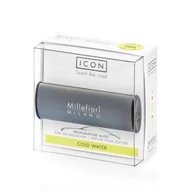 Zapachy samochodowe - Millefiori Icon Car Air Freshener zapach samochodowy Classic Antracite Cold Water 1szt - miniaturka - grafika 1