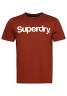 Koszulki męskie - Superdry Koszulka męska z nadrukiem, Arizona Orange Grit, 4XL - miniaturka - grafika 1