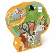 Puzzle - Puzzle 60 konturowe Safari - miniaturka - grafika 1