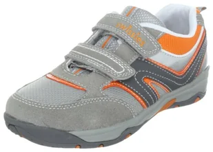Swissies Półbuty chłopięce Vega, szary - Szary Light Grey Cement Honey Orange - 33 EU - Buty dla chłopców - miniaturka - grafika 1