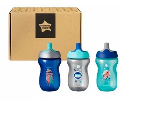 Tommee Tippee bidon sportowy Boy 260ml 12m+ 3szt - Kubki dla dzieci - miniaturka - grafika 1