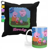 Gadżety dla niej i dla niego - ZESTAW KUBEK + PODUSZKA Z POSZEWKĄ- PREZENT DLA FANA BAJKA DLA DZIECI + IMI - miniaturka - grafika 1