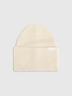 Czapki męskie - 4F Czapka beanie uniseks - beżowa Uniwersalny - miniaturka - grafika 1