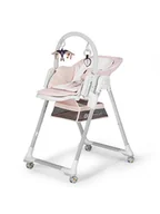 Krzesełka i taborety dla dzieci - Kinderkraft Krzesełko dziecięce 2w1 "Lastree" w kolorze biało-jasnoróżowym - miniaturka - grafika 1