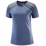 Koszulki sportowe damskie - SALOMON Comet Classic Tee W night sky S - miniaturka - grafika 1