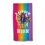 Okrycia kąpielowe dla dzieci - Ręcznik kąpielowy plażowy RAINBOW HIGH 70x140 - miniaturka - grafika 1