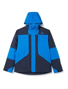 4F Męska kurtka narciarska Kumn005 Jeans, granatowa, XXXL, niebieski morski - Kurtki męskie - miniaturka - grafika 1