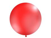 Balony i akcesoria - Party Deco Balon olbrzym 1 m średnicy - czerwony pastel. OLBO-001 - miniaturka - grafika 1