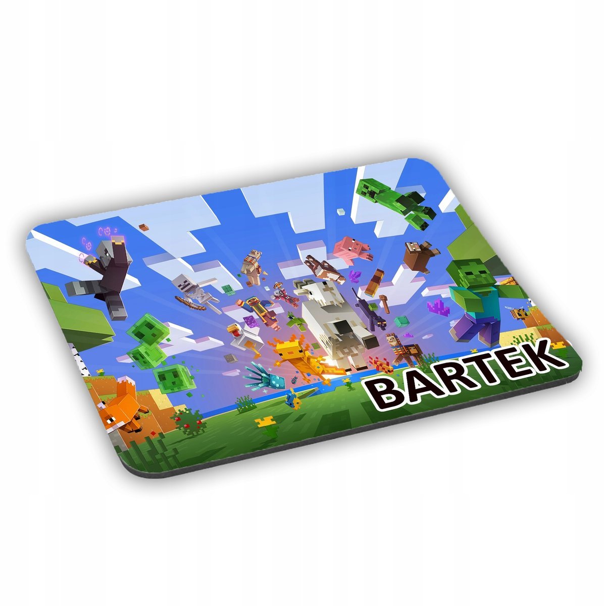 Podkładka pod mysz MINECRAFT + IMIĘ/NAPIS w prezencie!