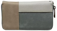 Portfele - ENVY Damski portfel Penny Niebieski/Beżowy Bi-Fold Portfel, S, Niebieski/Beżowy, Small - miniaturka - grafika 1