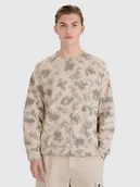 Bluzy męskie - 4F Bluza dresowa nierozpinana bez kaptura 4FRSS25TSWSM2180-83A Brązowy Roz. XXL - miniaturka - grafika 1