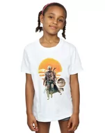 Bluzki dla niemowląt - Absolute Cult Star Wars Girls The Mandalorian Sunset Poster T-Shirt Biały 12-13 years - miniaturka - grafika 1