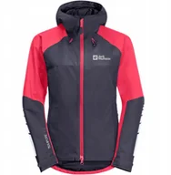 Kurtki i kamizelki sportowe damskie - Jack Wolfskin Morrobia 2l Jkt W 1115551-1388 Czarne XXL - miniaturka - grafika 1