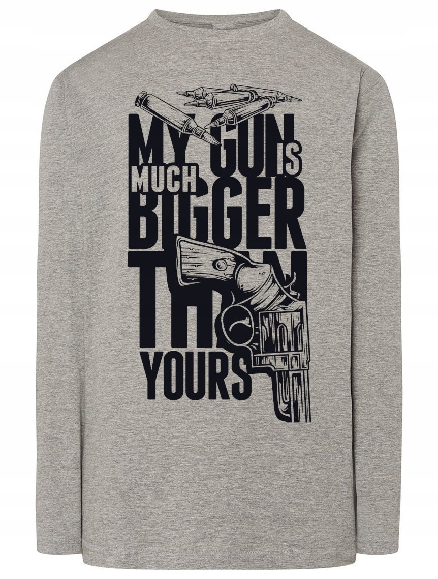 Longsleeve męski nadruk Pistolety Rozm.S