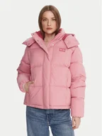 Kurtki damskie - Tommy Jeans Kurtka puchowa Alaska DW0DW21623 Różowy Relaxed Fit - miniaturka - grafika 1