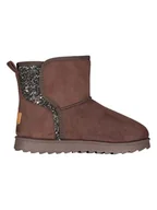Botki damskie - Geographical Norway Botki zimowe "Olga" w kolorze brązowym - miniaturka - grafika 1