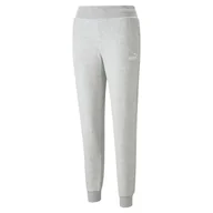 Spodnie damskie - Damskie Spodnie PUMA ESS ELEVATED PANTS 67378904 – Szary - miniaturka - grafika 1