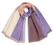 Apaszki i szaliki damskie - Szalik Damski Młodzieżowy Zimowy Miękki Ciepły Duży Kolorowy Casualowy - miniaturka - grafika 1