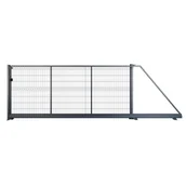 Bramy garażowe - NATERIAL Brama przesuwna Modus 4x1.7 m prawa antracytowa - miniaturka - grafika 1