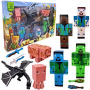 Figurki dla dzieci - WKS, MINECRAFT Duży Zestaw Figurek + Akcesoria - miniaturka - grafika 1