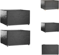 Pokrowce na meble ogrodowe - vidaXL Pokrowce na meble ogrodowe 2 szt. 8 oczek kwadratowych 125x125x75 cm - Pokrowce ochronne na meble ogrodowe - miniaturka - grafika 1