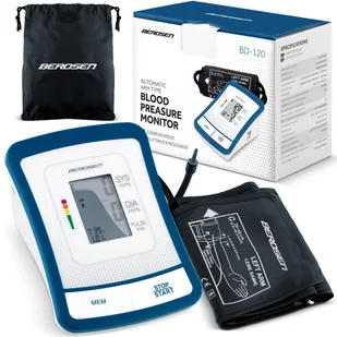 Berdsen, Ciśnieniomierz naramienny podświetlany ekran + zasilacz + etui, rękaw 22-42 - Ciśnieniomierze i akcesoria - miniaturka - grafika 1