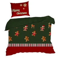 Pościel - Pościel świąteczna GINGER 140x200 cm pierniczki - miniaturka - grafika 1