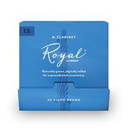 Akcesoria do instrumentów dętych - Royal by D'Addario Bb trzciny klarnetowe, 1,5, 25 sztuk pojedynczych trzcinek - miniaturka - grafika 1