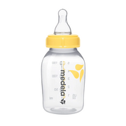 Butelki dla niemowląt - Butelka do karmienia Medela Breastmilk Bottle With Teat Biały 150ml - miniaturka - grafika 1