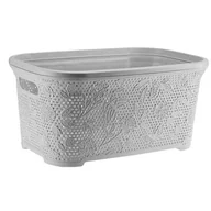 Kosze na bieliznę - Kosz na pranie FANCY szary - miniaturka - grafika 1