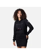 Bluzy damskie - Bluza Rossignol W Logo Sweat Hood Fl czarny L - miniaturka - grafika 1