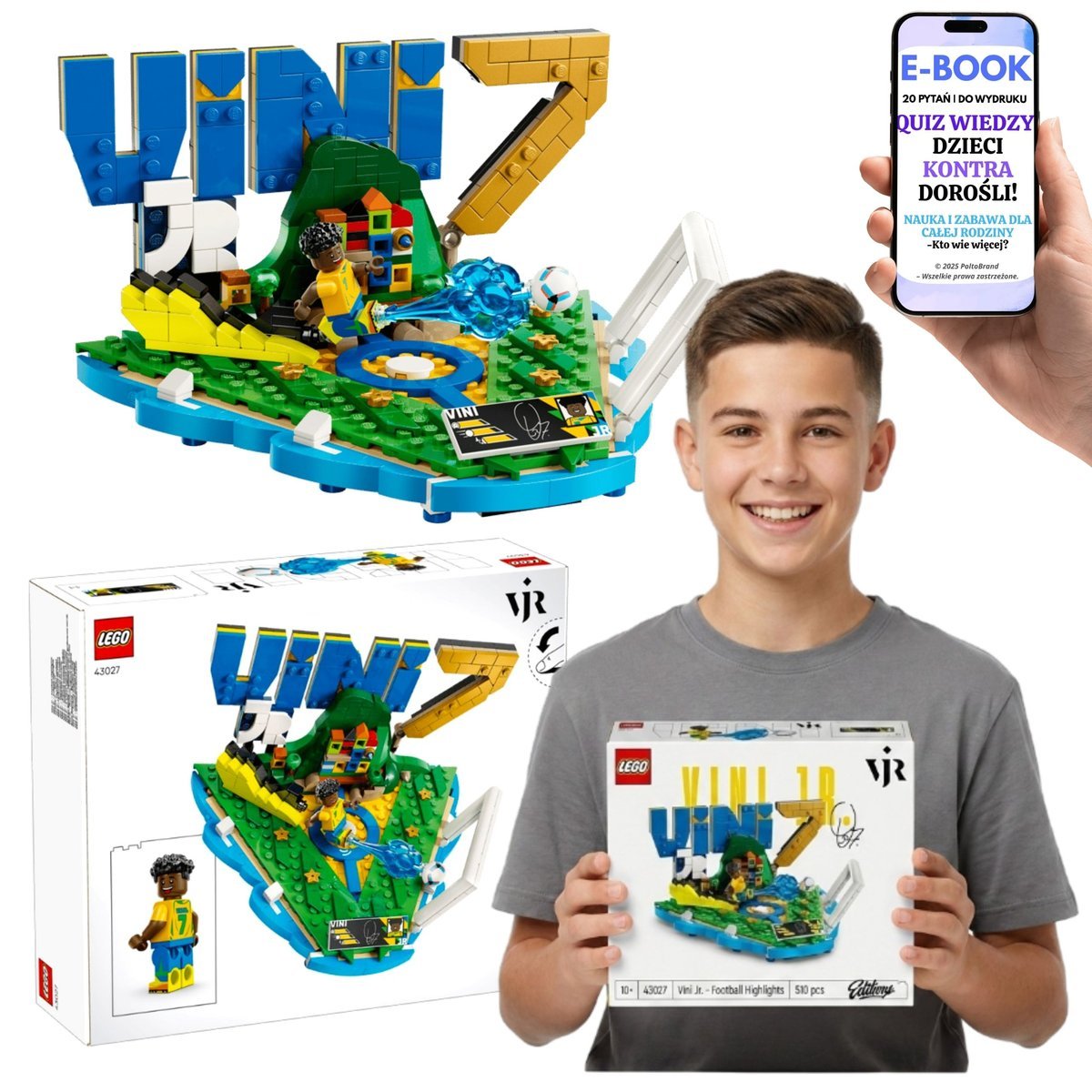 LEGO VINI JR 43027 Piłkarskie Momenty Numer 7 Brazylia Prezent Dla Chłopca Kibica + E-BOOK-2
