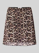 Spódnice - Spódnica mini z elastycznym pasem model ‘LESLEY’ - miniaturka - grafika 1